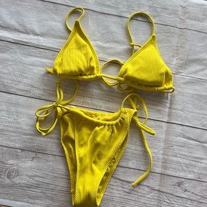 Yellow bikini